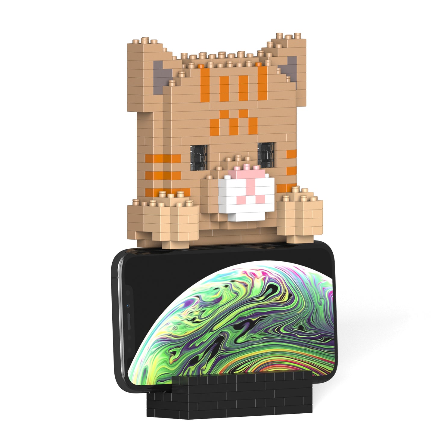 Tabby Cat Phone Stand 01S