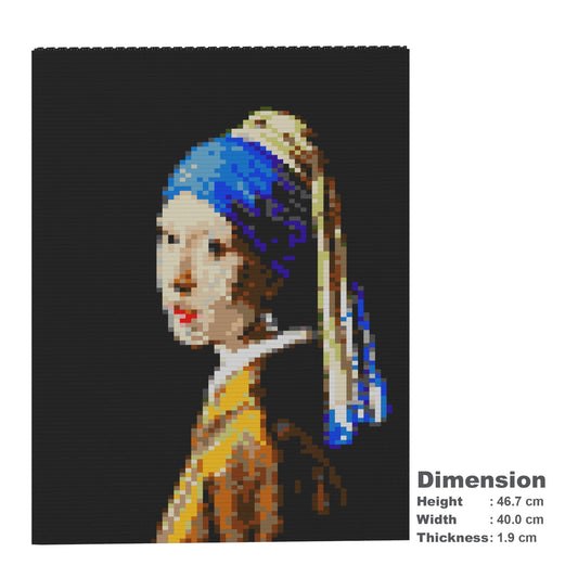 Girl with a Pearl Earring Brick Painting 01S