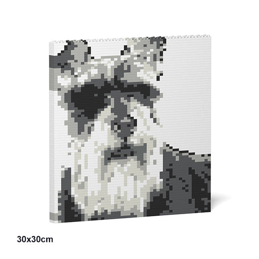 Standard Schnauzer Brick Painting 01S